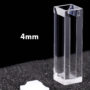 (VFOBS4) 1.4mL Semi-Micro Cuvette, PTFE Lid, Bonded, Width 4mm, 4 Windows