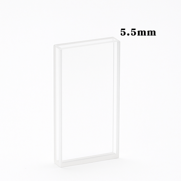 (VFOF03) 2.1 mL Dual Pathlength Cuvette, Fused, Lightpath 3mm or 20mm, 45x22.5x5.5 mm