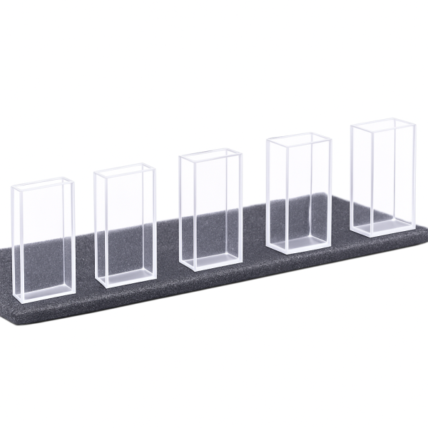 (VFOF05) 3.5 mL Dual Pathlength Cuvette, Fused, Lightpath 5mm or 20mm, 45x22.5x7.5 mm - Image 2