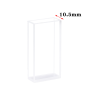 (VFOF08) 5.6 mL Dual Pathlength Cuvette, Fused, Lightpath 8mm or 20mm, 45x22.5x10.5 mm