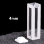 (VFOFS4) 1.4mL Semi-Micro Cuvette, PTFE Lid, Fused, Width 4mm, 4 Windows