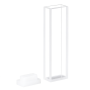 (VFOFY) 1.75mL Fluorescence Cuvette with PTFE Lid, Fused, Flat Base, Lightpath 5mm