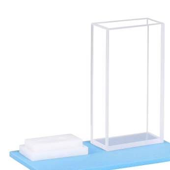 (VFOM2010) 7 mL Cuvette, Molded, Dual Lightpath 10mm or 20mm, 45×22.5×12.5 mm