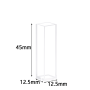 (VFOMR) 3.5mL Fluorescence Cuvette with PTFE Lid, 5 Clear Walls, Molded, Lightpath 10mm