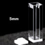 (VFOMS5) 1.75mL Semi-Micro Cuvette, PTFE Lid, Molded, Width 5mm, 4 Windows