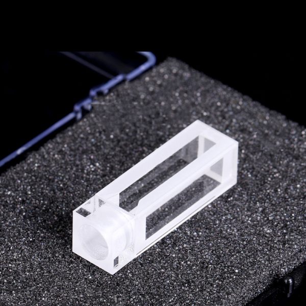 (VFPFS5) 1.75mL Semi-Micro Cuvette, Stopper, Fused, Width 5mm, 4 Windows - Image 2