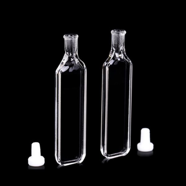 (VFPM5) 0.35mL Fluorescence Cuvette with PTFE Stopper, Molded, Round Base, Lightpath 1mm - Image 2