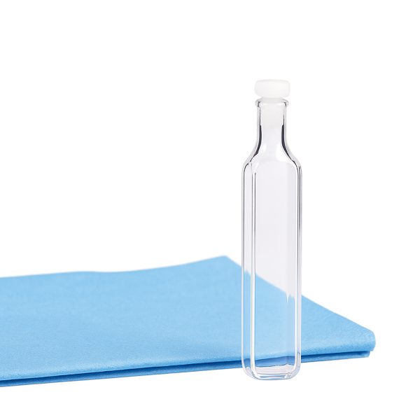 (VFPM5) 0.35mL Fluorescence Cuvette with PTFE Stopper, Molded, Round Base, Lightpath 1mm - Image 3