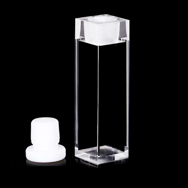 (VFPMC) 3.5mL Fluorescence Cuvette with PTFE Stopper, Molded, Lightpath 10mm - Image 3