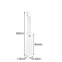 (VFSM05) Cel van 1,75 ml met kwartsbuis en schroefdop, buis 7 mm, hoogte 90 mm, 4 vensters, lichtpad 5 mm