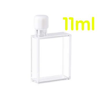 Cuvettes and Cells Custom Fabrication 120 (VFSM1032) 11 mL Screw Cap Cuvette, Molded, Dual Lightpath 10mm or 32mm, 4 Windows