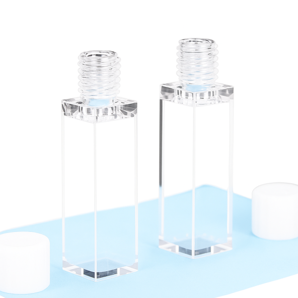 (VFSM3J) 3.5mL Standard Fluorescence Cuvette with Screw Cap, Molded, New, Lightpath 10mm - Image 3