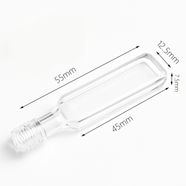 (VFSMF5) Fluorescentiecuvet van 1,75 ml met schroefdop, gegoten, platte basis, lichtpad 5 mm