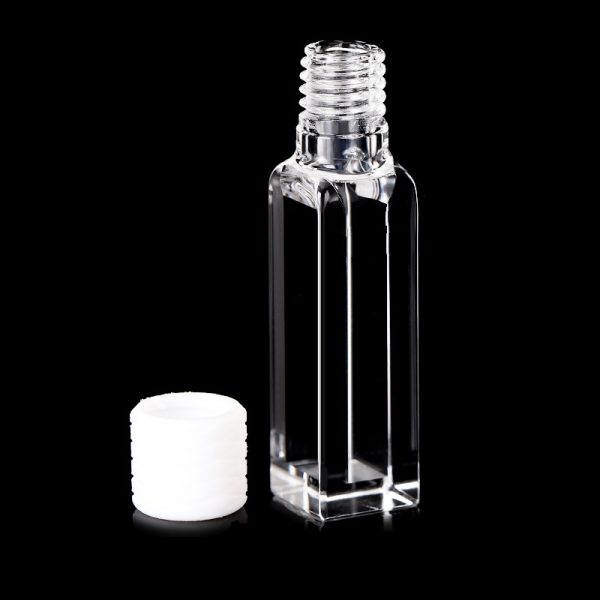 (VFSMS4) 1.4mL Semi-Micro Cuvette, Screw Cap, Molded, Width 4mm, 4 Windows - Image 3