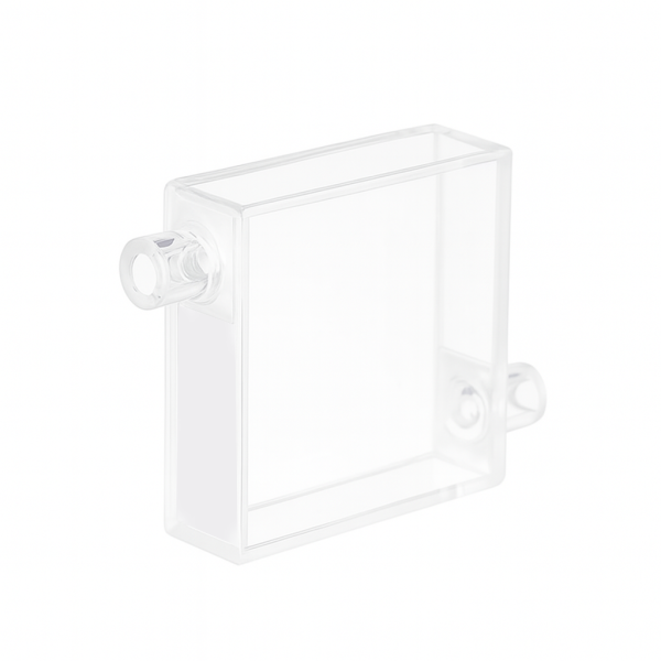 (VLB140) 16mL Flow Cell, Quartz Tubes OD 8mm, 4 Windows, Lightpath 10 / 40 mm, Bonded