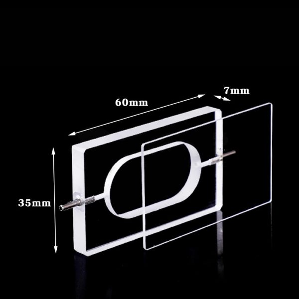 (VLB16D) 5 mm flowcytometriecel, lichtpad 5 mm, afneembaar venster, 2 ramen, gelijmd - Image 2