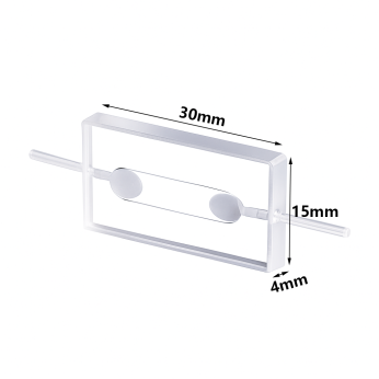 (VLB16M) 16μL Flow Cytometry Cell, Lightpath 0.2mm, Cell Counting, 2 Windows, Bonded