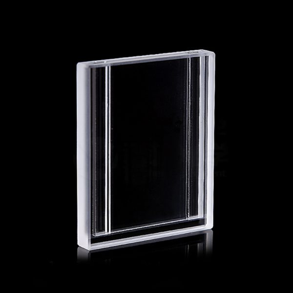 (VLB205) Flow Cuvette with 2 Ends Open, Lightpath 2/0.5mm, 4 Windows, Bonded - Image 2