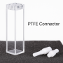 (VLFPT) Celda de flujo de 3,5 ml, conectores de tornillo de PTFE, 4 ventanas, paso de luz de 10 mm, fusionado