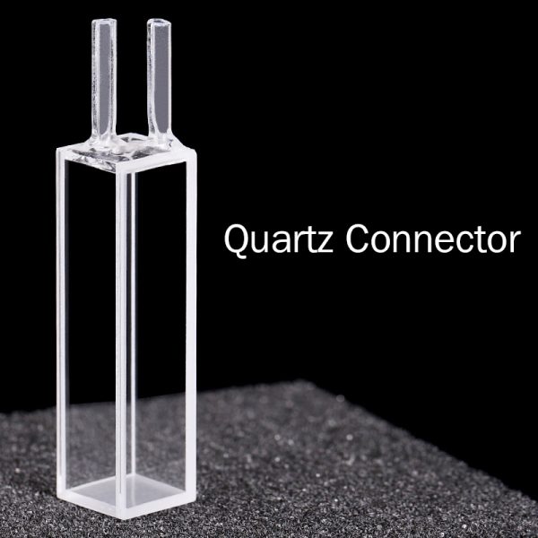 (VLFQU) 3.5mL Flow Cell, Quartz Tube, 4 Windows, Lightpath 10mm, Fused - Image 2