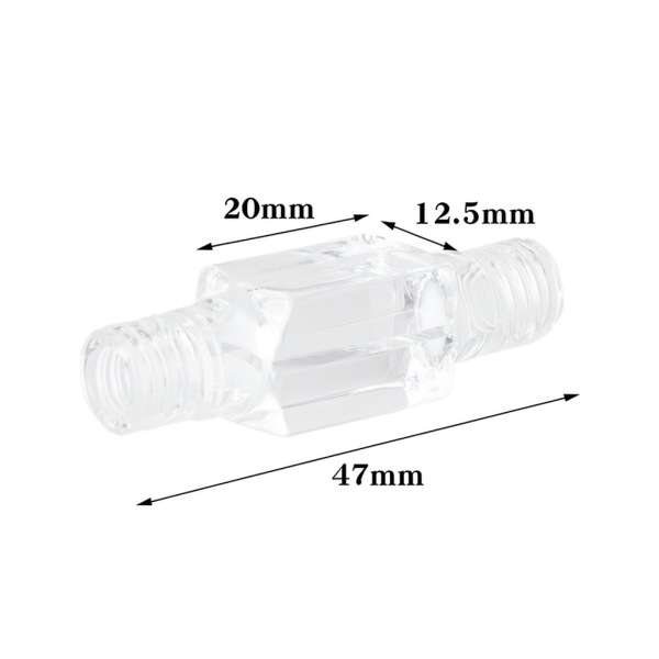 (VCLMN1) 0.2mL Flow Cell with PTFE Screw Cap, Airtight, 4 Windows, Lightpath 1 or 10 mm, Molded