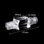 (VCLMN1) 0.2mL Flow Cell with PTFE Screw Cap, Airtight, 4 Windows, Lightpath 1 or 10 mm, Molded