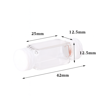 (VLFSC) 2mL Flow Cell with PTFE Screw Cap, Airtight, 2 Windows, Lightpath 10 mm, Molded