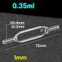 (VLM01) Cill Sreabhadh 0.35mL, Tube OD 4mm, Airde 72mm, 2 Windows, Lightpath 1mm, Múnlaithe