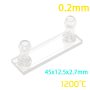 (VLM060) 60μL Flow Through Cell with Side Tubes, 2 Windows, Lightpath 0.2mm, Molded
