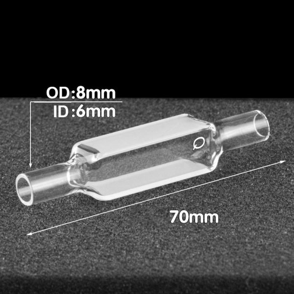 (VLM08) 3,5 ml virtauskenno, putken ulkohalkaisija 8 mm, korkeus 70 mm, 2 ikkunaa, valopolku 10 mm, valettu - Image 2