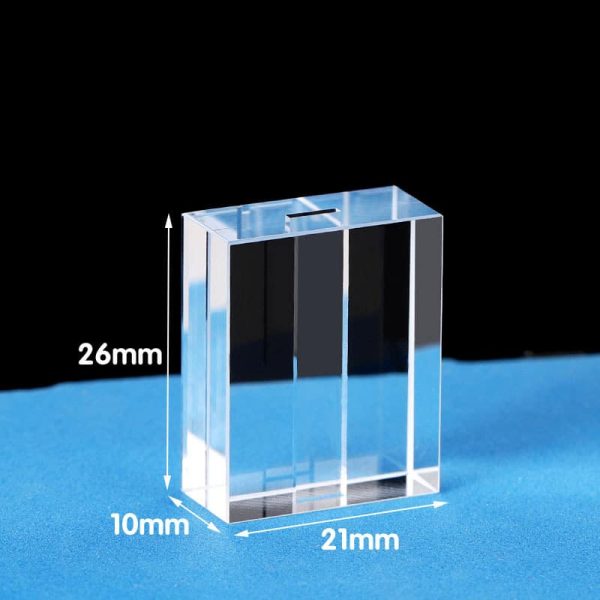 (VLM130) Flow Cell 130uL pour analyseur de potentiel ZETA, Lightpath 1/5mm, 4 fenêtres, moulé - Image 2