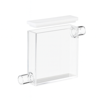 Cuvettes and Cells Custom Fabrication 221 (VLM140P) 14mL Flow Cell with Open Top, 2 Windows, Lightpath 10 mm, Molded