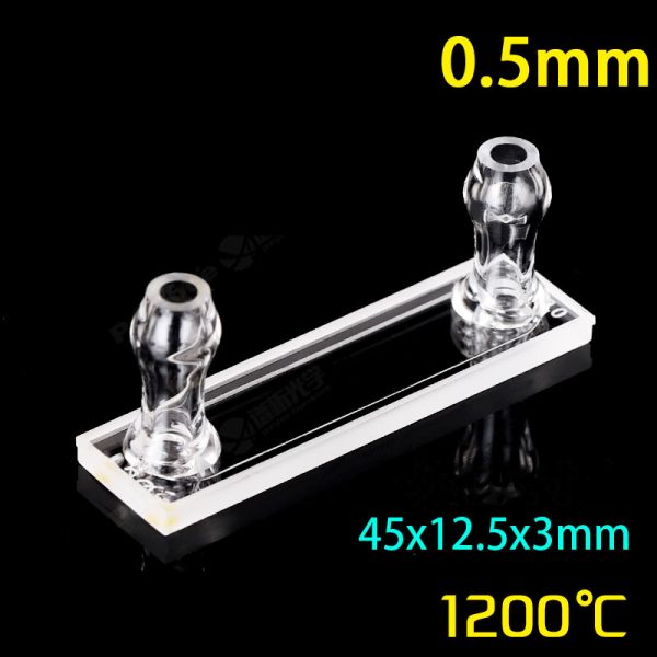 (VLM150) 150μL Flow Through Cell with Side Tubes, 2 Windows, Lightpath 0,5mm, Molded - Image 2