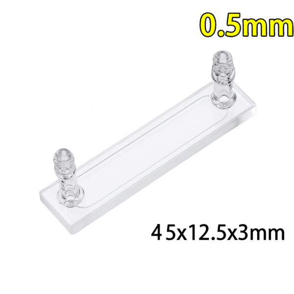 (VLM150) 150μL Flow Through Cell with Side Tubes, 2 Windows, Lightpath 0.5mm, Molded