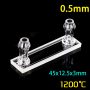 (VLM150) Celda de flujo continuo de 150 μl con tubos laterales, 2 ventanas, paso de luz de 0,5 mm, moldeada