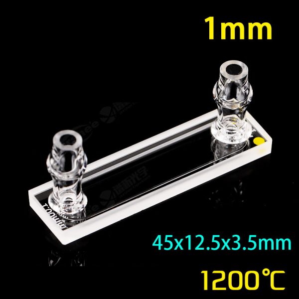 (VLM300) Cellule à écoulement continu 300 μL avec tubes latéraux, 2 fenêtres, trajet optique 1 mm, moulé - Image 2
