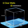 (VLM6W) 125mL Flow Cell with Inlet/Outlet, 6 Clear Walls, Hole 1.2mm, Lightpath 50 mm, Molded