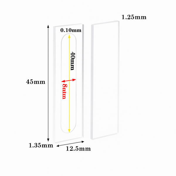 (VLMD01) 30 μL Ultra Micro Detachable Cuvette, Lightpath 0.1mm, 2 Windows, Molded