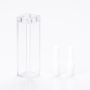 (VLMPT) 3,5 ml flowcelle, skrue PTFE-stik, 4 vinduer, lysvej 10 mm, støbt