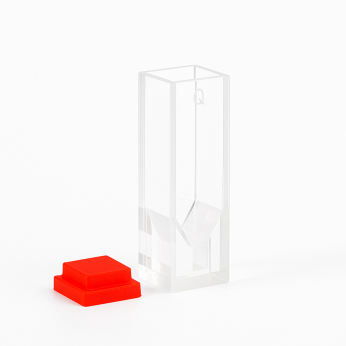 (VNE032) 100uL Sub Micro Fluorescence Cuvette, 4 Walls Clear, Lightpath 2/10mm, Bonded, Z dim 8.5mm