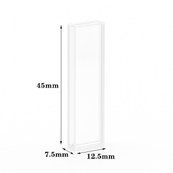 (VNE050) 0.7mL Fluorescence Cuvette with PTFE Lid, Molded, Lightpath 2mm, 4 Clear Walls
