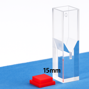 (VNE073) 50uL Sub Micro Fluorescence Cuvette, 4 Walls Clear, Bonded, Z dim 8.5mm