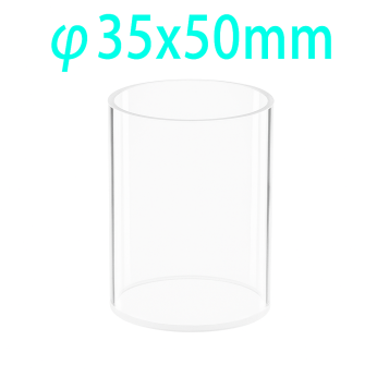Cuvettes and Cells Custom Fabrication 277 (VROF350) 40mL Cell for Reflection Measurement, 35x50mm, Wall Thickness 1mm, Fused