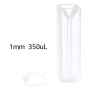 (VAOBM1) 0.35mL Semi-Micro Cuvette, PTFE Lid, Bonded, Width 1mm, 2 Windows