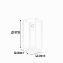 (VFOF27) 2.5mL Short Height Cuvette, 27x12.5x12.5 mm, 4 Windows, Fused, Lightpath 10mm
