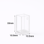 (VFOF22) 1.4mL Custom Cuvette, 22x10.5x10.5 mm, 4 Windows, Fused, Lightpath 8mm