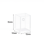 (VFOB15) 1.2mL Custom Cuvette, 15x12x12 mm, 4 Windows, Bonded, Lightpath 9.5mm