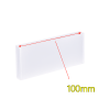 35mL Absorption Cuvette with Lid, Glass Material, Fused, Lightpath 100mm, 350 - 2000nm, 2 Clear Walls