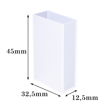 (VG040) 10.5mL Absorption Cuvette with Lid, Glass Material, Fused, Lightpath 30mm, 350 – 2000nm, 2 Clear Walls