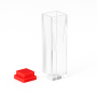 (VNE022) 1.4mL Semi-Micro Cuvette, PTFE Lid, Bonded, Width 4mm, 4 Windows